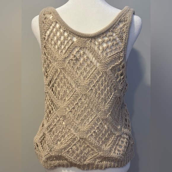 SHEIN Tan Crochet Tank Top - Picture 4 of 7